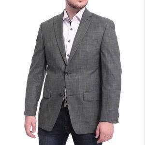 Michael Kors Mens Classic Fit Grey Two Button Blazer 44